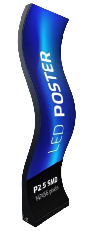 Curved LED Poster